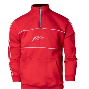 Conjunto Deportivo Rojo para Hombre, Sudadera con Cierre y Pantalones Jogger, Ropa Deportiva de Algodón, Traje de Entrenamiento Unisex - Product Image 3