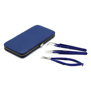 Pinzas de Alta Precisión para Extensión de Pestañas, Herramienta de Belleza de Acero Inoxidable para Aplicación de Pestañas de Volumen, Uso Profesional para Artistas de Pestañas - Product Image 1