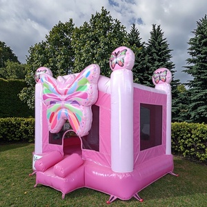 Château gonflable de château plein d'entrain de papillon commercial avec la maison de <span class=keywords><strong>mariage</strong></span> sautant de ventilateur pour <span class=keywords><strong>louer</strong></span> des enfants et des adultes - Product Image 1