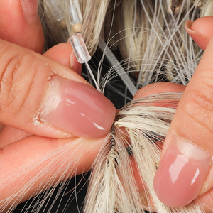 <span class=keywords><strong>Extensions</strong></span> de cheveux micro anneaux de qualité supérieure, micro boucles, 100% cheveux vierges russes naturels - Product Image 3