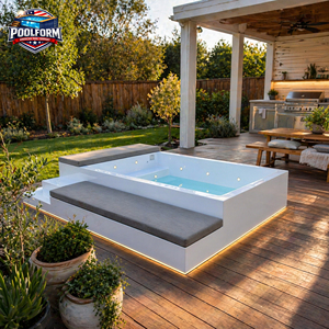 Panoramic View Transparent Wall Resort Above Ground Pool Shell Modern Luxury Fiberglass Swimming Pool - Product Image 4