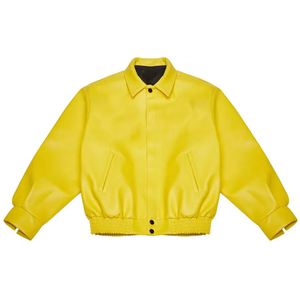 Chaqueta Universitaria de Invierno Unisex Personalizada, de Lana Premium con Mangas de Cuero Genuino, Bordado de Alta Calidad para Personalización de Equipos y Marcas - Product Image 4