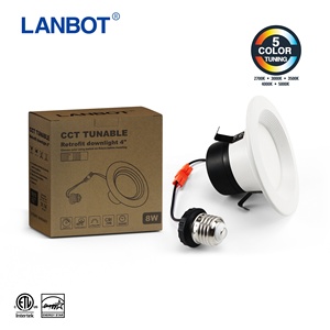 LANBOT <span class=keywords><strong>โคม</strong></span><span class=keywords><strong>ไฟ</strong></span><span class=keywords><strong>ดาวน์</strong></span><span class=keywords><strong>ไล</strong></span><span class=keywords><strong>ท์</strong></span> LED ขนาด6 8 10<span class=keywords><strong>นิ้ว</strong></span>,<span class=keywords><strong>ไฟ</strong></span>ติดผนังแบบฝังเรียบสีขาวนิ่ม2700K - Product Image 6