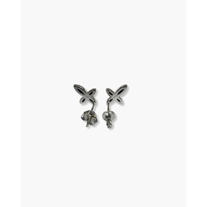 ต่างหูมาร์คีส์เกรซครอสแบบมินิชุบโรเดียมและทองคำ 14K 18K ประดับเพชร - Product Image 6