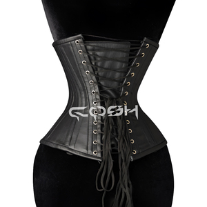 Corset sans bretelles en cuir pour tenue de club, style gothique, pour soirée, corset de maintien de la taille - Product Image 6