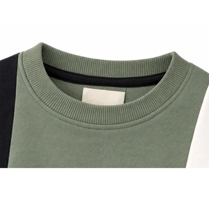 Sudadera Unisex de Bloques Tricolor con Cuello Redondo, Sudadera Personalizada de Alta Calidad para Hombre, para Uso Casual e Invernal - Product Image 4