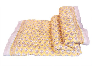 100% couette en coton organique Mulmul douce et confortable fabriquée en Inde motif de caractère couverture en mousseline Portable - Product Image 6