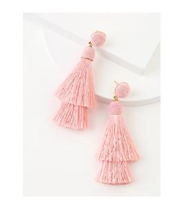 Joyería para niñas y mujeres, pendiente de seda, superventas, Color personalizado, aceptado, pendiente de seda de buena calidad para uso en bodas - Product Image 4