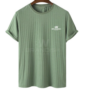 เสื้อยืดคอกลมสำหรับผู้ชายทรงหลวมผ้าคอตตอน100% พิมพ์ลายโลโก้ออกแบบได้ตามต้องการ - Product Image 1