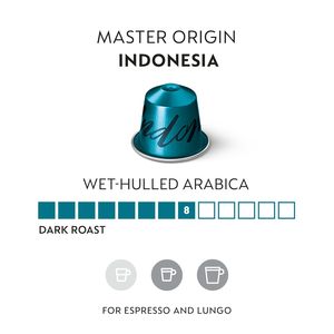 Cápsulas Nespresso Línea Original, Indonesia Master Origin, Café Tostado Oscuro, 50 Cápsulas de Café - Product Image 2