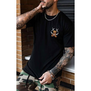 เสื้อยืดผู้ชายผ้าฝ้าย 100% สกรีนโลโก้ได้ คุณภาพสูง ระบายอากาศดี เหมาะสำหรับใส่ลำลองในฤดูร้อน - Product Image 1