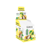 Poudre de boisson instantanée aromatisée à l'orange, à la banane, à la mangue et à l'ananas, certifiée HALAL, de qualité supérieure, 9 g, boîte de 24 pièces