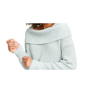 Maglione Premium American Rag Junior da Donna Blu con Collo a Cappuccio, Traspirante, in Maglia con Fiocco sul Colletto e Logo Frontale, Taglia Media - Product Image 2