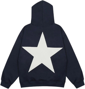 Sudadera con Capucha de Alta Calidad 2025, Estilo Vintage, Oversize, de Forro Polar, Cuello Redondo, Manga Larga, Diseño Transpirable con Impresión Personalizada - Product Image 1