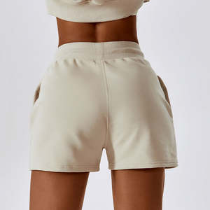 <b>Women</b> Girls Elastic Waist Comfortable Running Jogging Drawstring <b>Loose</b> Cotton Sports <b>Shorts</b> - Product Image 4