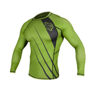 Conjunto de Rashguards de BJJ para Hombre, 100% Poliéster Personalizado, Mangas Largas, Transpirable, Cuello en V, Secado Rápido, Antibacteriano, Características Ecológicas - Product Image 1