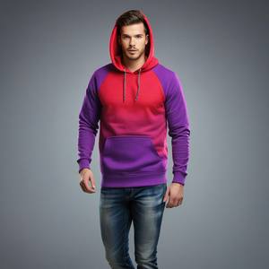 Sudadera unisex de diseño personalizado con cuello de cremallera Sudadera con capucha recortada fresca Marcas de ropa Tallas grandes Puff Técnica Fabricante - Product Image 3