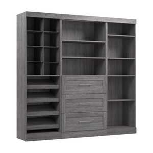 Sistema organizador de armario de 86 W de lujo, muebles de dormitorio de madera de Vietnam - Product Image 3