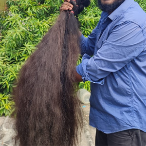 Extensions de cheveux vierges d'Inde du Sud 100% cheveux humains Remy, noir naturel, qualité 12A, bouclés, jeunes donneurs, cuticules alignées, double trame, 3 pièces - Product Image 1