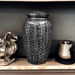 Urnas de cremación Classica para adultos de recuerdo de aluminio 100% de alta calidad de exportador indio - Product Image 6