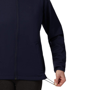 Chaqueta de Forro Polar Azul Marino para Mujer, Cierre Completo, Cuello Alto, Casual, Resistente al Viento, para Otoño, Corte Regular, Material de Poliéster - Product Image 5