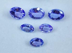 Lote de piedras preciosas de tanzanita cultivadas en laboratorio, piedras sueltas pulidas de forma ovalada para la fabricación de joyas, tanzanita sintética de alta calidad - Product Image 3