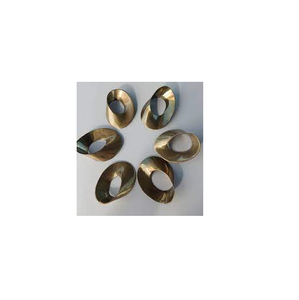 Soporte de anillo de latón ecológico para servilletas, Decoración de mesa, anillo de metal para servilletas de plata y oro rosa para fiesta de boda - Product Image 2