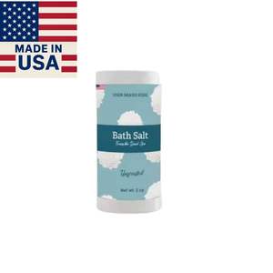 Shaker de marque privée 3oz sans parfum sel de bain de la mer morte formulations personnalisées pour une expérience de trempage au bain de qualité supérieure - Product Image 1