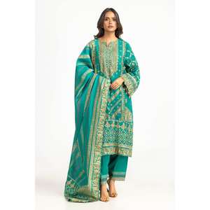 Traje de Verano Verde para Mujer con Adornos Hechos a Mano - Product Image 3