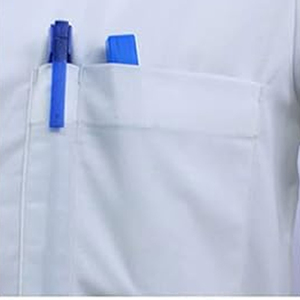Blouse de laboratoire non tissée blanche jetable pour blouse de laboratoire de protection de sécurité de laboratoire de clinique médicale d'hôpital - Product Image 5