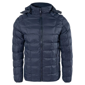 Chaqueta acolchada de lona ligera y elegante para hombre, ropa de abrigo de burbujas cómoda y cálida con cuello levantado a excelentes precios - Product Image 4