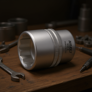 Hazet 1/2'' <b>12</b>-<b>Point</b> Square <b>Socket</b> with Traction Profile and Knurling - Product Image 3