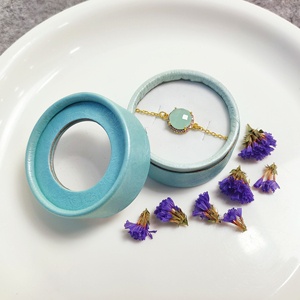 Gema de Calcedonia Aqua, cadena de plata de ley 925 de oro de 10mm, pulsera de piedras preciosas chapadas en oro, pulseras de plata 925 - Product Image 5