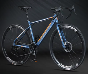 Vélo de course sur route à 24 vitesses, frein à vitesse variable, fourche en alliage d'aluminium, cadre en acier, pneu gonflable, roue de 24 pouces, pédale ordinaire - Product Image 1
