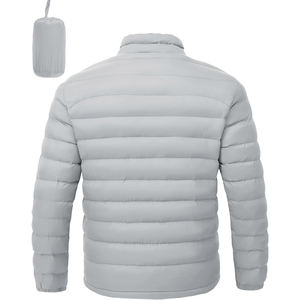 Men's Classic <b>Packable</b> Winter Puffer <b>Jacket</b> New Design Casual Style Weatherproof Breathable Zipper Closure Cotton Filling Woven - Product Image 4