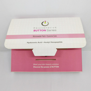 Boîtes d'emballage personnalisées écologiques et recyclables pour patchs micro-aiguilles, impression offset, soin des yeux, boîte en carton cosmétique pour la peau - Product Image 3
