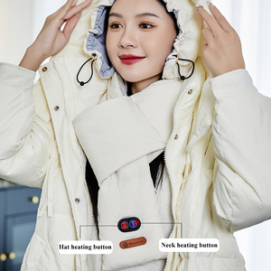 Wholesale Winter Warm Women Men Heated <b>Neck</b> Warmer <b>Neck</b> <b>Heating</b> <b>Pad</b> with Hidden <b>Heating</b> Hat - Product Image 5