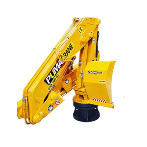 Mini grúa Puma de la mejor calidad, capacidad de 1 tonelada, pluma hidráulica para nudillos, nueva condición, cubierta de recogida, buque marino de Turquía - Product Image 1