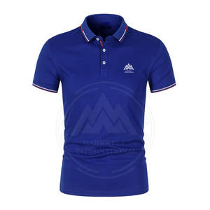 Camiseta de Polo de tela cómoda para hombre, camiseta de diseño único en línea, Color sólido - Product Image 1