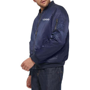 Nouvelle arrivée de veste d'hiver à fermeture éclair universitaire de baseball de style décontracté pour hommes Vestes pour hommes à bas prix avec broderie et logo personnalisé - Product Image 3