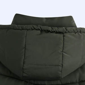 Chaqueta de burbujas acolchada de plumón de ganso, chaquetas de manga larga para parches personalizados, chaquetas acolchadas con capucha y poliéster 100% - Product Image 4