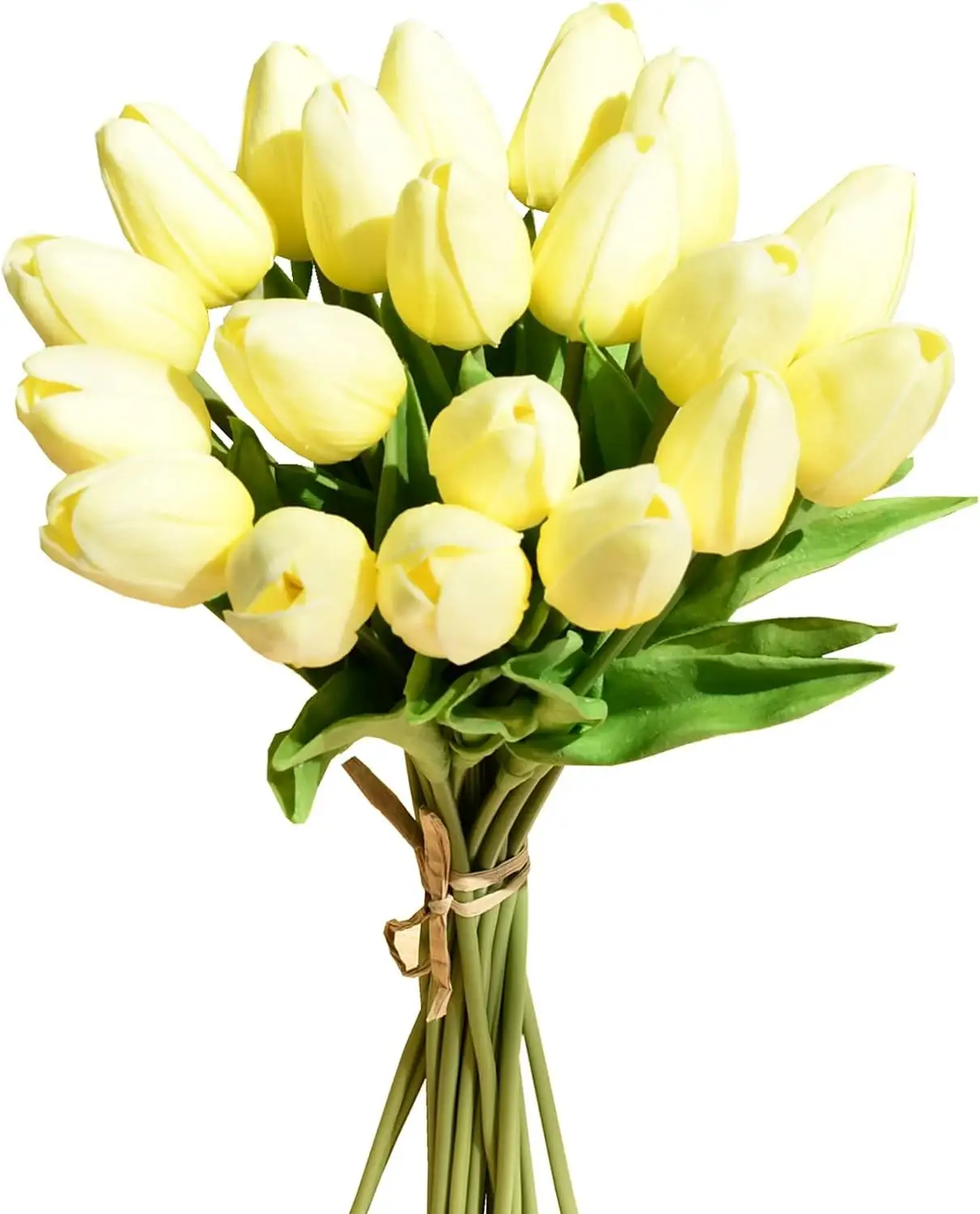 Tulip Mini kualitas tinggi, dekorasi pesta pernikahan sentuhan nyata Tulip bunga buatan