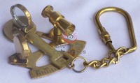 Antika Kaplama El Yapımı Denizcilik Eşyası Eşsiz Tasarımlı Pirinç Cam Lüks Vintage Tarzı Koleksiyonluk Hediyelik Dekoratif Sextant