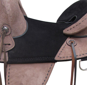 Selle à guillotine de cheval de promotion d'usine en cuir de vachette occidental Design en cuir de daim synthétique Plusieurs modèles disponibles en gros - Product Image 4