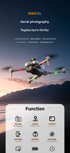 โดรน M24 แบบไร้แปรงถ่าน พร้อมฟังก์ชันปล่อยสิ่งของทางอากาศ ถ่ายวิดีโอความละเอียด 1080p FHD ควบคุมระยะไกล สำหรับการถ่ายภาพทางอากาศ (เวลาบิน 21-30 นาที) - Product Image 2