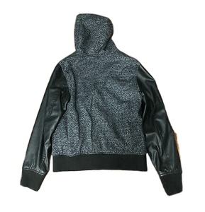 Sweat à capuche respirant 100 % coton personnalisé OEM avec manches en cuir pour hommes – Vente chaude - Product Image 1