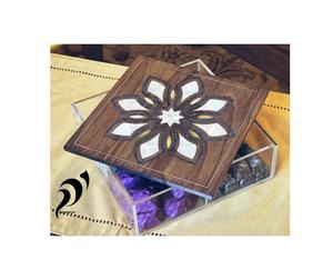Arabian Islamic Arabic <b>Oud</b> <b>Bakhoor</b> Electric Incense Burner High-class Gold Metal Censer Eco-Friendly Natural Mango Wood Design - Product Image 5