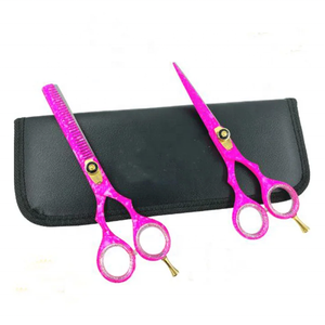 Custom Hairdressing <b>Scissors</b> Set Salon <b>Hair</b> Cutting and <b>Thinning</b> <b>Scissor</b> with Stainless Steel Handles for Beauty Professionals - Product Image 1