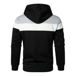 Sudadera básica de manga larga para hombre Sudadera con capucha y bolsillos con cordón Sudadera con capucha informal estampada - Product Image 2