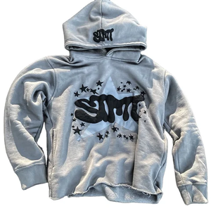 Sudaderas con Capucha al por Mayor de Fábrica, Talla Grande, Unisex, Alta Calidad, 100% Algodón, Invierno, Diseño de Letras Multicolor, Impresión 3D en Relieve - Product Image 1